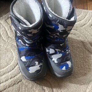 Kids Camouflage Winter Boots